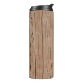 Textuur of bark wood use as atural backgroundbackg thermosbeker (Gedraaid links)