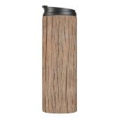 Textuur of bark wood use as atural backgroundbackg thermosbeker (Geroteerd rechts)