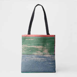 Textuur of color wooden oppervlakte as background, tote bag