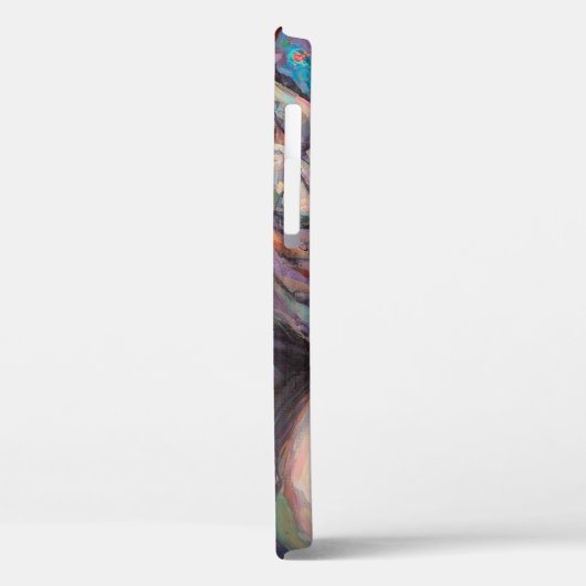 textuur, olieverschildering, kunst, jazz, blauwe p Case-Mate iPhone case (Achterkant / Links)