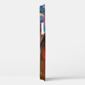 textuur, olieverschildering, kunst, jazz, blauwe p Case-Mate iPhone case (Achterkant / Rechts)