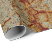 Textuur Oranje Rust  Rustic Decoupage Cadeaupapier (Rol Hoek)