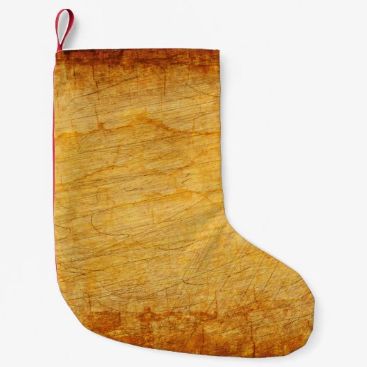 textuur oud goud kleine kerstsok (Voorkant)