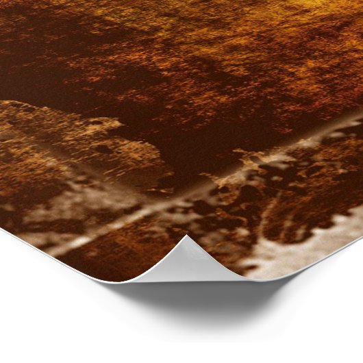  textuur oud goud poster (Hoek)