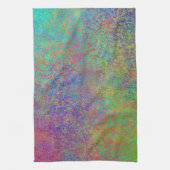 Textuur Paarse turquoise koper abstract Theedoek (Verticaal)