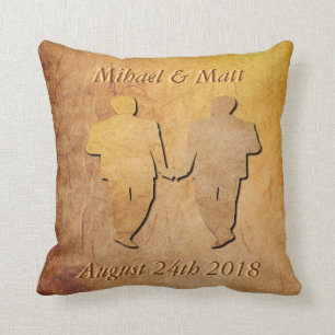  textuur Pillow Gay Wedding Gift for Men Kussen