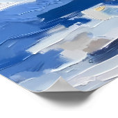 Textuur Polar Beer schilderij Poster (Hoek)