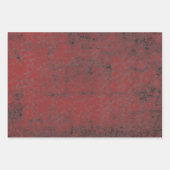 Textuur Rood Zwart Decoupage Grunge Inpakpapier Vel (Voorkant)