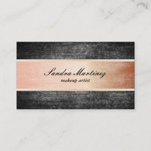 Textuur / Roze Staal Visitekaartje (Voorkant)