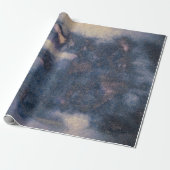 Textuur Rustic  blauw grijs Abstract patroon Cadeaupapier (Uitgerold)