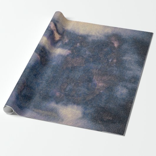Textuur Rustic  blauw grijs Abstract patroon Cadeaupapier (Uitgerold)