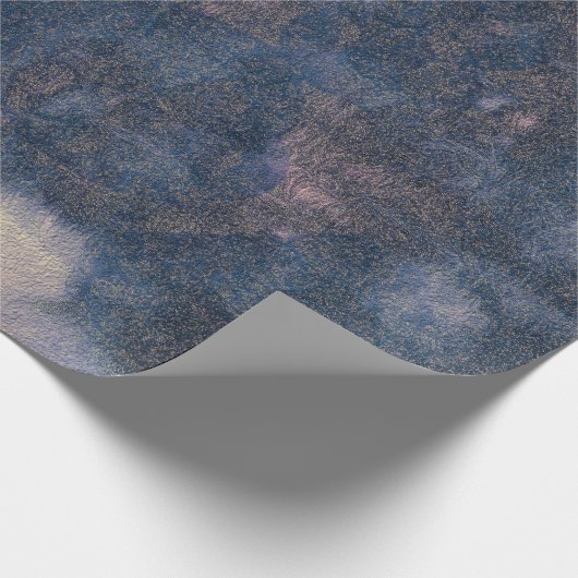 Textuur Rustic  blauw grijs Abstract patroon Cadeaupapier (Hoek)