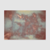 Textuur Rustic  Blauwgroen Bruin Land Abstract Tissuepapier (Voorkant)