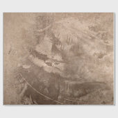 Textuur  Rustic Brown Tan Beige Grunge Cadeaupapier (Vlak)