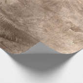Textuur  Rustic Brown Tan Beige Grunge Cadeaupapier (Hoek)