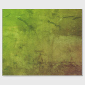 Textuur  Rustic Green Brown Grunge Pattern Cadeaupapier (Vlak)