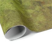 Textuur  Rustic Green Brown Grunge Pattern Cadeaupapier (Rol Hoek)