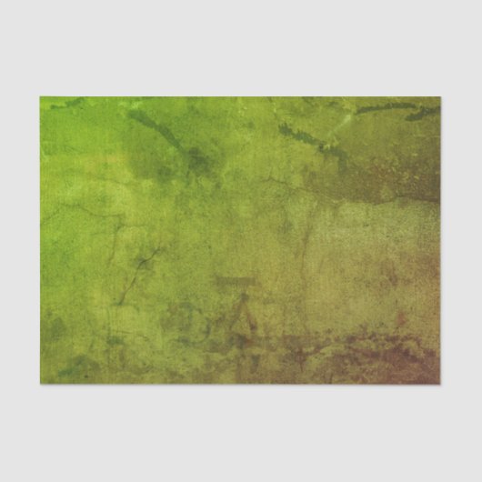 Textuur  Rustic Green Brown Grunge Pattern Tissuepapier (Voorkant)