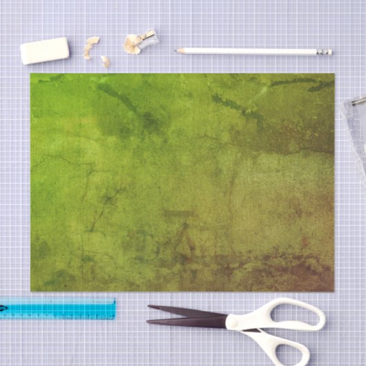 Textuur Rustic Green Brown Grunge Pattern Tissuepapier (Craft)