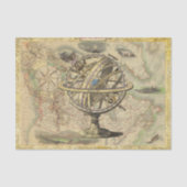 textuur rustieke kaart nautische decoupage tissuepapier (Voorkant)