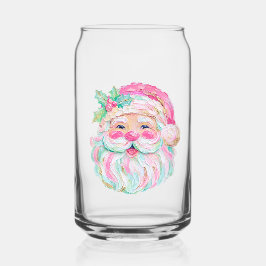 Textuur Schilder Kijk Preppy Kerstman Gezicht Kers Blikvorm Glas