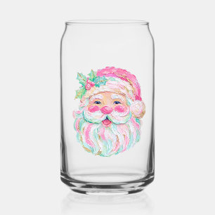 Textuur Schilder Kijk Preppy Kerstman Gezicht Kers Blikvorm Glas