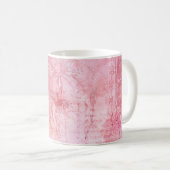 textuur Schraapboek roze Koffiemok (Voorkant rechts)