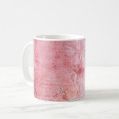 textuur Schraapboek roze Koffiemok (Voorkant links)