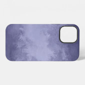 Textuur selenium blauwe acryl iPhone hoesje (Achterkant horizontaal)