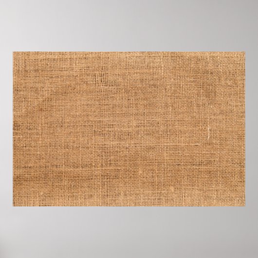 Textuur stof jute achtergrond poster (Voorkant)
