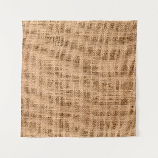 Textuur stof jute achtergrond wandkleed (Voorkant)