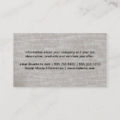 Textuur / Stof Visitekaartje (Achterkant)