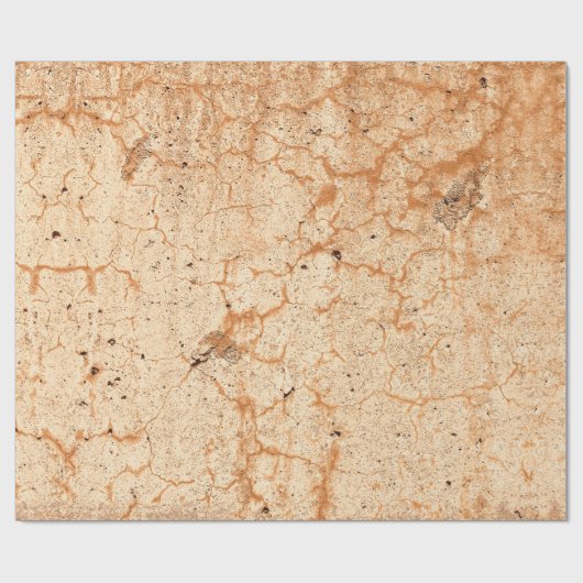 Textuur Tan Antiek Rustic-ontkoppeling Cadeaupapier (Vlak)