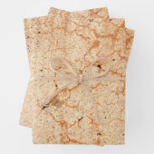 Textuur Tan  Antiek Rustic-ontkoppeling Inpakpapier Vel (In situ)