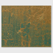 Textuur Tan Green Rustic  Antiek Grunge Cadeaupapier (Vlak)