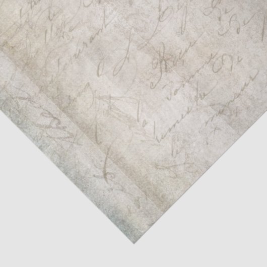  textuur Tan Groen Blauw Ephemera Decoupage Tissuepapier (Detail)