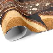 Textuur. Til opgeslagen gehakt brandhout, winters Cadeaupapier (Rol Hoek)