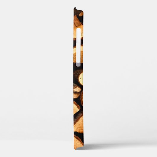 Textuur. Til opgeslagen gehakt brandhout, winters Case-Mate iPhone Case (Achterkant / Links)