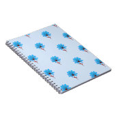 textuur van achtergrondpatroonbloemen notitieboek (Rechterzijde)