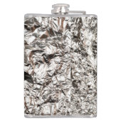 textuur van aluminiumfolie heupfles (Achterkant)