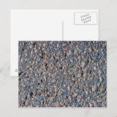 textuur van asfalt en keeltjes briefkaart (Voorkant / Achterkant)