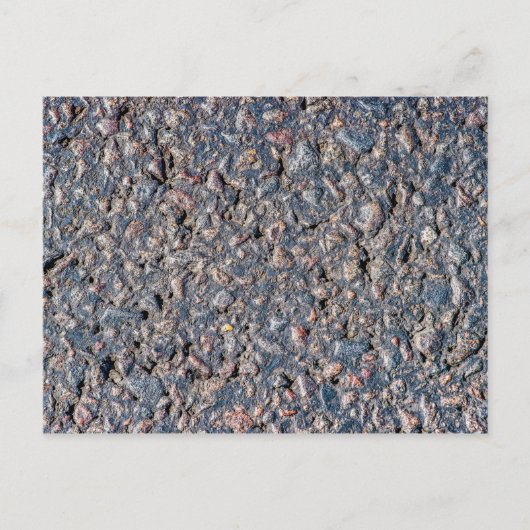 textuur van asfalt en keeltjes briefkaart (Voorkant)
