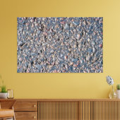 textuur van asfalt en keeltjes canvas afdruk (Insitu (Woonkamer))