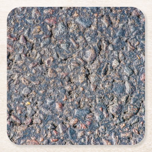 textuur van asfalt en keeltjes kartonnen onderzetters (Voorkant)