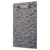 textuur van asfalt en keeltjes klembord (Links)