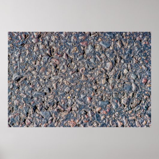 textuur van asfalt en keeltjes poster (Voorkant)