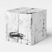 textuur van baarmoederschors bedankdoosjes (Voorkant Zijde)