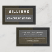 textuur van betonnevel visitekaartje (Voorkant / Achterkant)