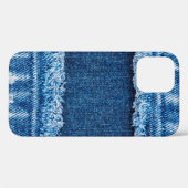 textuur van blauwe denim jeans Case-Mate iPhone case (Achterkant (horizontaal))