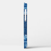 textuur van blauwe denim jeans Case-Mate iPhone case (Achterkant / Links)